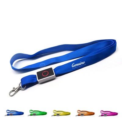 LED Illuminated Event Lanyard with Clip