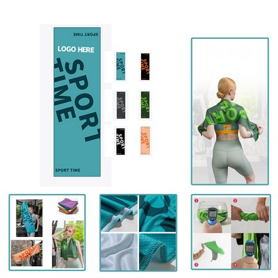 Versatile Alphabet Print Dry Cooling Towels