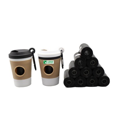 Coffee Cup Dog Waste Bag Dispenser