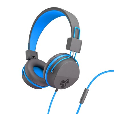 JLab Jbuddies Studio Over Ear Kids Headphones - Blue/Gray