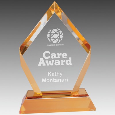 Frosted Base Diamond Impress Acrylic