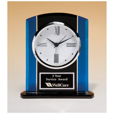 Glass Clock, Bezel, Three Hand Movement