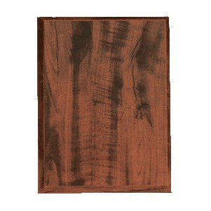 Walnut Finish Step Edge Plaque