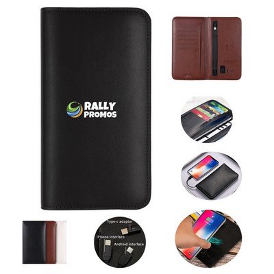Wireless Charging Wallet - Multi-Function With Secure Pocket