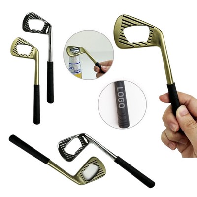 Golf Club Shaped Metal Bottle Opener