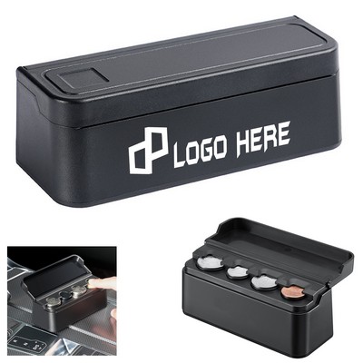 Plastic Coin Holder W/ Flip-Top