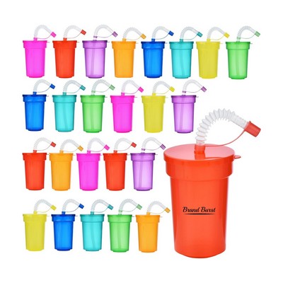 Neon Sipper Cups