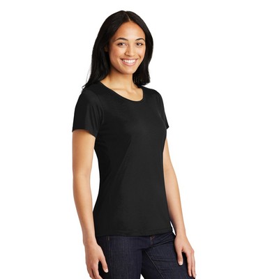 Sport-Tek Women's PosiCharge Competitor Cotton Touch Scoop Neck Tee.