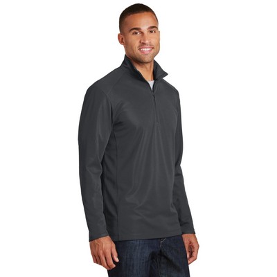 Port Authority® Pinpoint Mesh 1/2-Zip Pullover