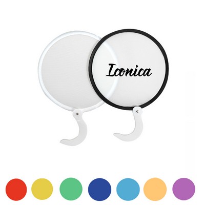 Round Handheld Folding Fan