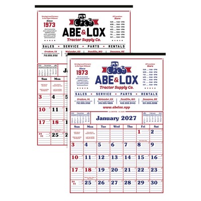 Skinner & Kennedy® Commercial 12-Sheet Calendar