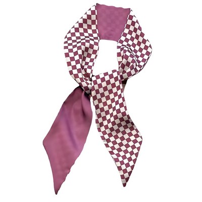 Custom Full Color Printed Neckerchief Satin Silk Scarf