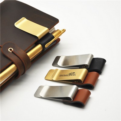 Stainless Steel Notebook Pen Clip