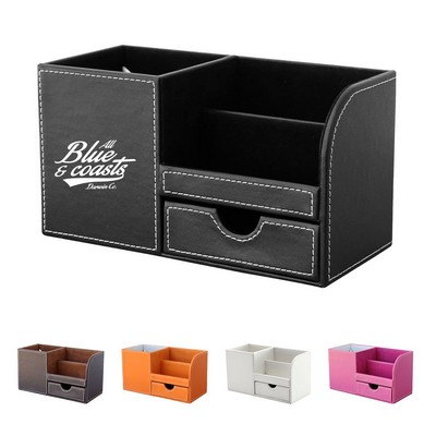 PU Leather Organizer Box