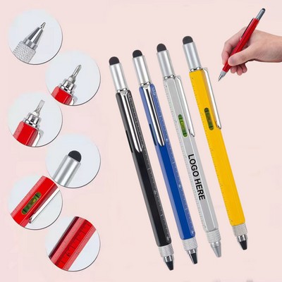 6" 1 Multitool Stylus Ballpoint Pen