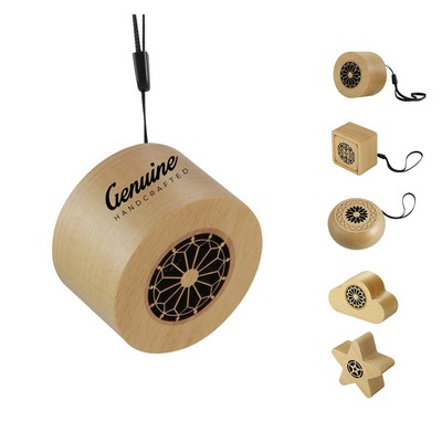 Natural Bamboo Bluetooth Speaker with Waterproof