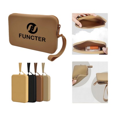 Silicone Portable Charger & Data Cable Organizer Bag