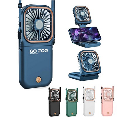 Mini Portable Handheld Necklace Fan