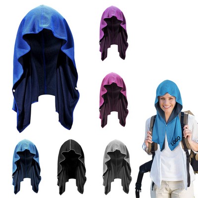 U-shaped Cold Sensation Hooded Towel