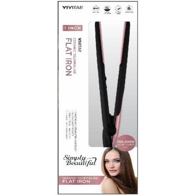 Health, Beauty & Fitness Vivitar Ceramic Tourmaline Hair Iron - Rose Gold