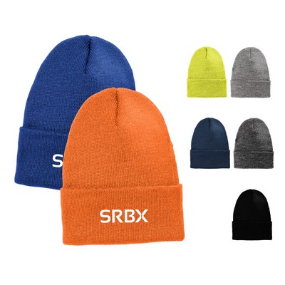 Made in USA 12-1/4" Acrylic Knitwear Chore Beanie