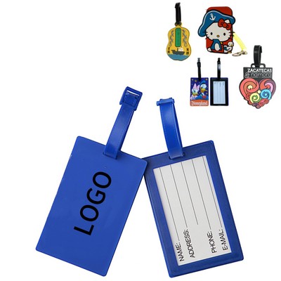 Custom PVC Soft Rubber Luggage Tag