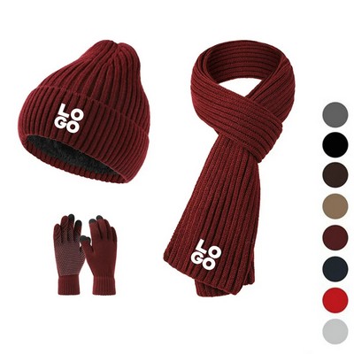 Hat Scarf Gloves Set
