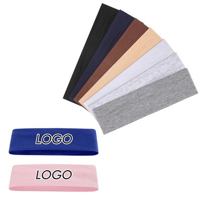 Sweat-Absorbing Elastic Headband for Sports & Fitness