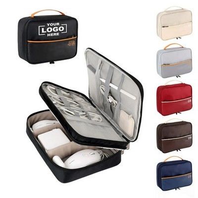 Triple-Layer Tech Travel Organizer Bag