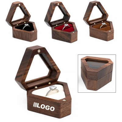 Wooden Jewelry Ring Box