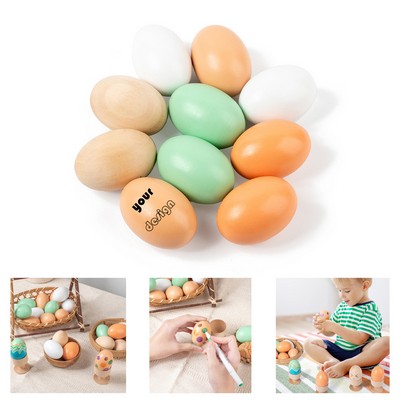 Wooden Eggs Easter