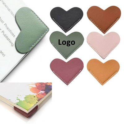 Leather Heart Bookmarks