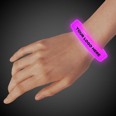 Pink Deluxe Triple Wide X-Large 9" Glow Bracelet