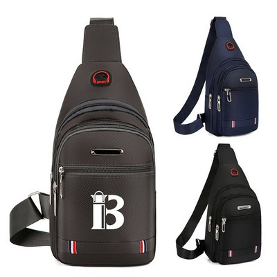 Waterproof Oxford Crossbody Sling Backpack