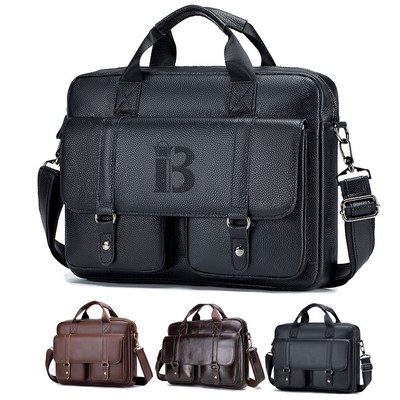 Genuine Leather Laptop Tote Bag
