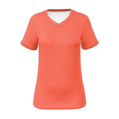 Women's/Girls TA Core Short Sleeve V Neck Shirt
