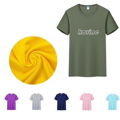 Gym Unisex Crew Nect Quick-dry T Shirt Athlets Running Short Sleeve