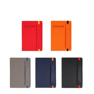 A5 Leather Strap Notebook W/ Pen Holder
