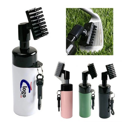 Retractable Nylon-Bristle Golf Club Cleaner Brush