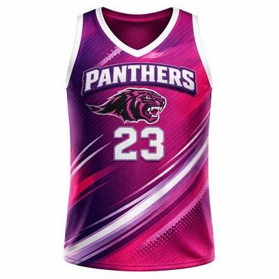 Reversible Basketball Jersey Unisex Sublimated Upf Mesh 5.5 oz