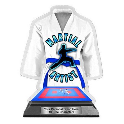Acrylic Trophy 6" Jersey Shape (Martial Art)