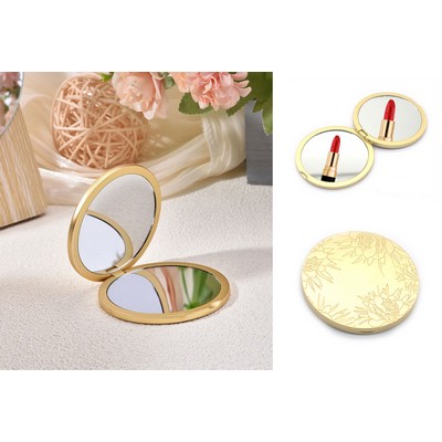 Portable Round Shape High Quality Compact Mirror Foldable Cosmetic Mirror