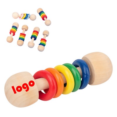 Wooden Baby Rattle Toy