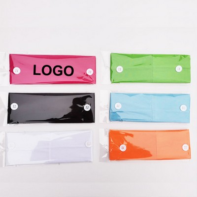 Sport Headband with Mask Fixing Button