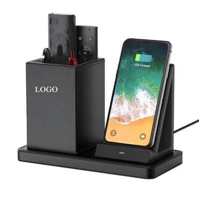 Wireless Charger with Desktop Organizer