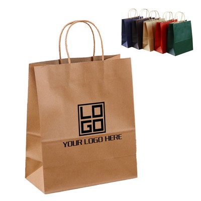 Natural Kraft Paper Party Favor Gift Tote Bag