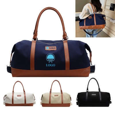 Large-Capacity Canvas Fitness Bag