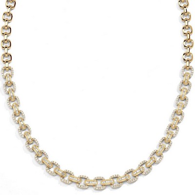 Jilco Baguette Link Gold Necklace
