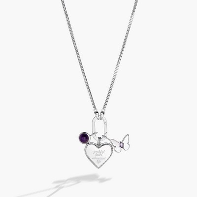 Alex and Ani® Heart Trio Interchangeable Charm Necklace