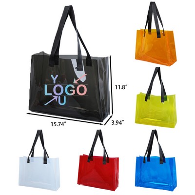 Clear PVC Travel Tote Bag